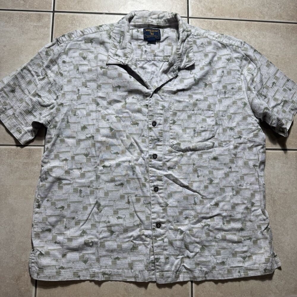 Woolrich Men’s XL Fishing Hunting Outdoor Hiking Short Sleeve Button Up Shirt